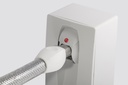 FLEXIBLE 2M EN ACIER INOX NF 36-133 POUR PRISE GAZ DE SECURITE PGS