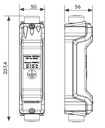 BARRETTE DE TERRE ALU AVEC BOITIER