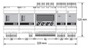 CENTRALE DETECTION GAZ 2/6 POINTS ALIM 12/24V - SUR RAIL DIN 3 RELAIS 2 SONDES