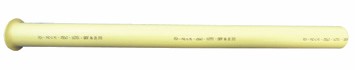 FOURREAU DROIT 63 JAUNE PVC POUR TUBE PE D.40 8620375 FOUD0032