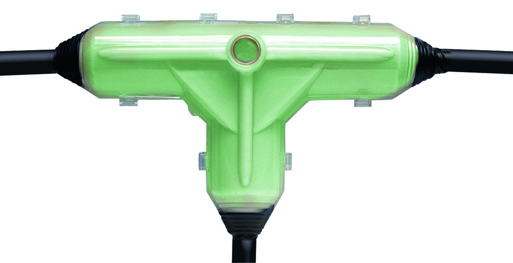 TROUSSE DE DERIVATION BT EN T AVEC RESINE VERTE GUROFLEX PXE-TU1-GD