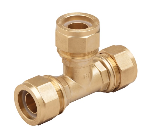 [BAN2622502] TE EGAL PE/PE EN LAITON DN25 PE32 A SERRAGE MECANIQUE NF136