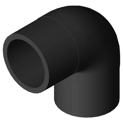[GFI193281423] COUDE 90° LISSE D160 4 ET 8 BARS NF136 8022379 / 8022330 CLI160090
